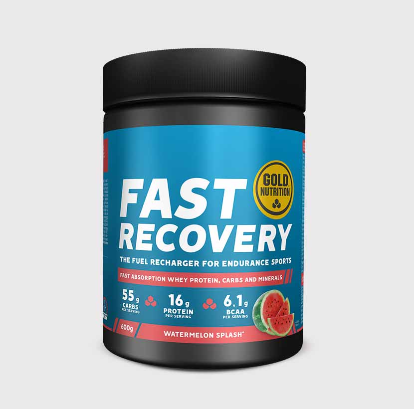 GoldNutrition Fast Recovery Drink Powder wild berries 600g product tub